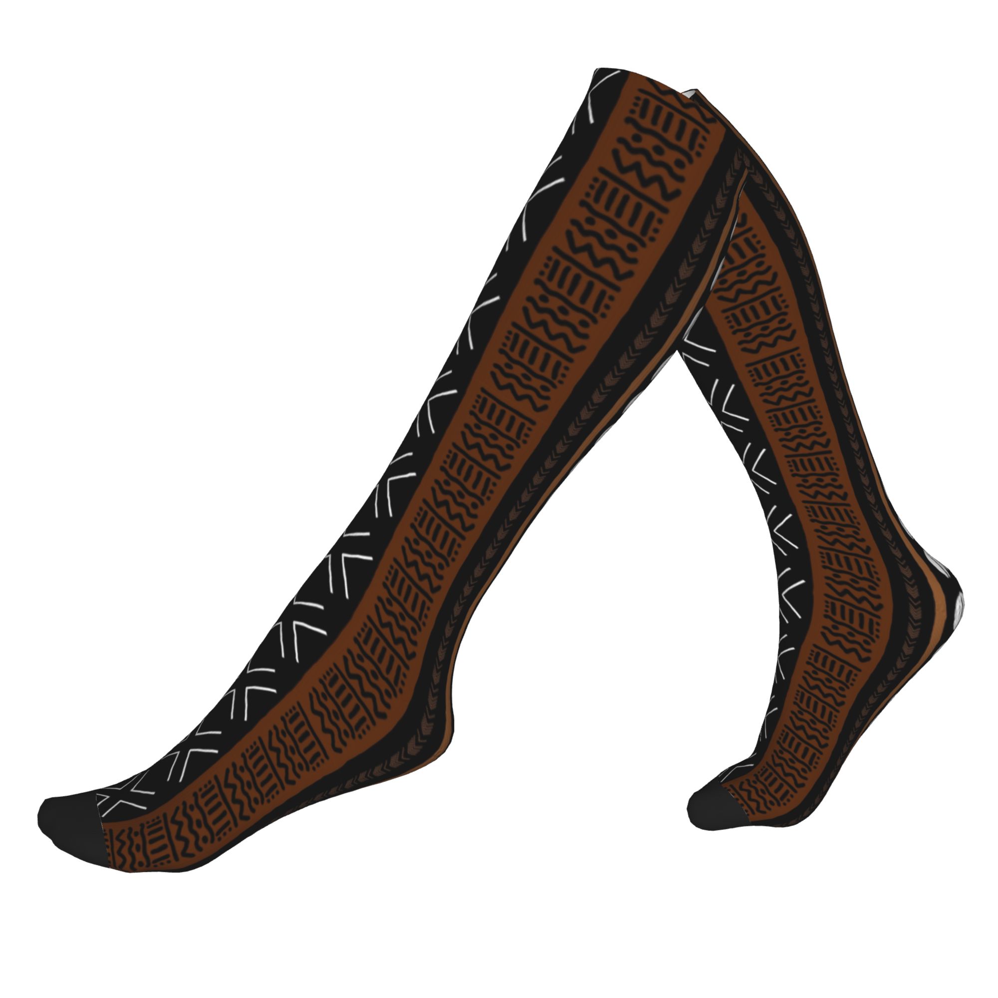 Men'S Ethnic & Formal Designer Wear Studio S - Printing African Tribal Bogolan Socks for
