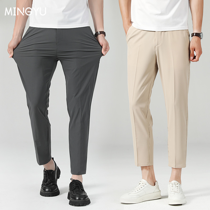 Men'S Formal Wear Accessories - New Summer Thin Suit Pants Men