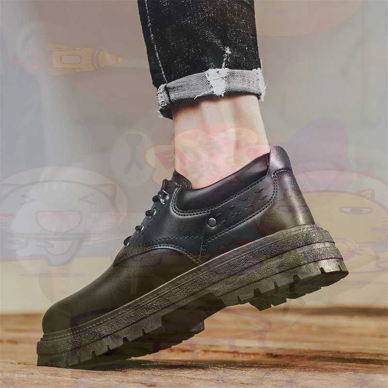 Formal Upper Wear For Men Winter - Dark Natural Leather Fashion Trainers Tennis