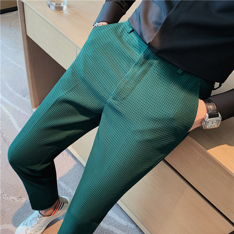 Men'S Formal Wear Accessories - 2024 Autumn New Waffle Stretch Waist
