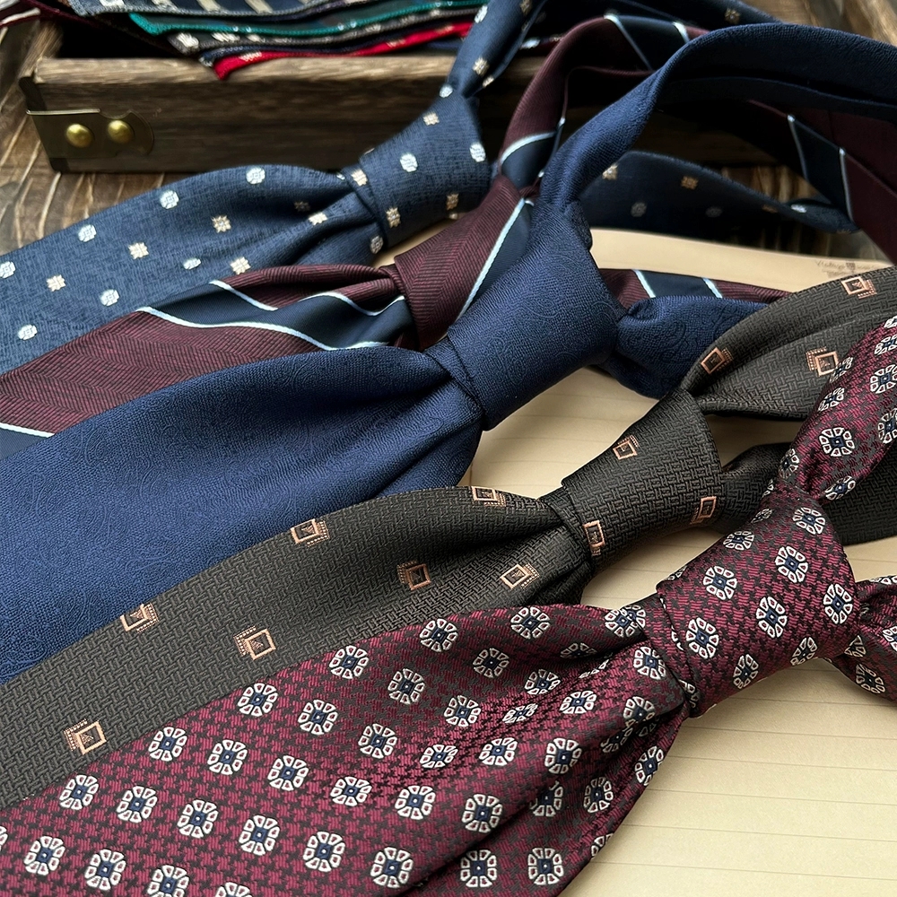 Men Formal Wear Brown - New Trendy Navy Brown Neckties For