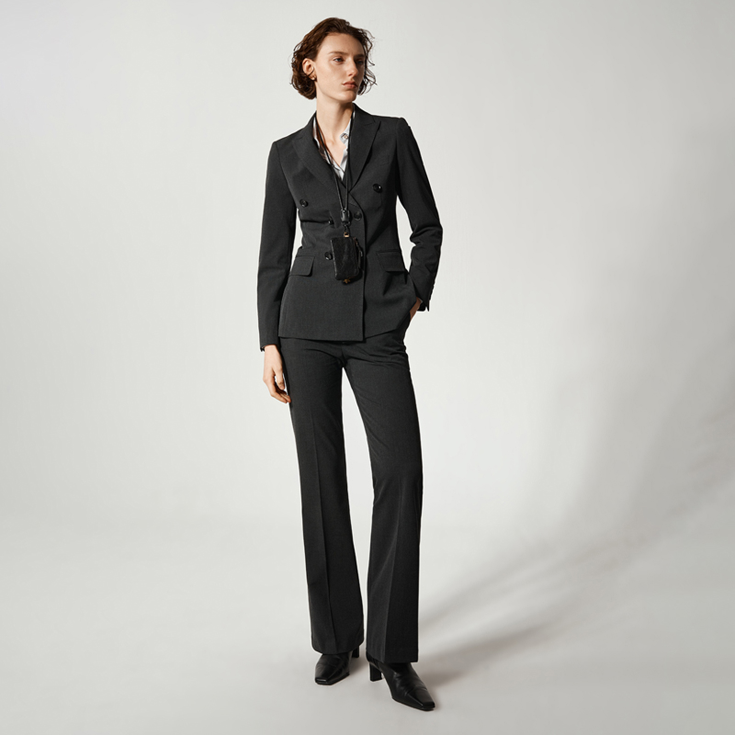 Allingentle Women Pantsuit 2 P – Double Breasted Blazer recenzja i cena
