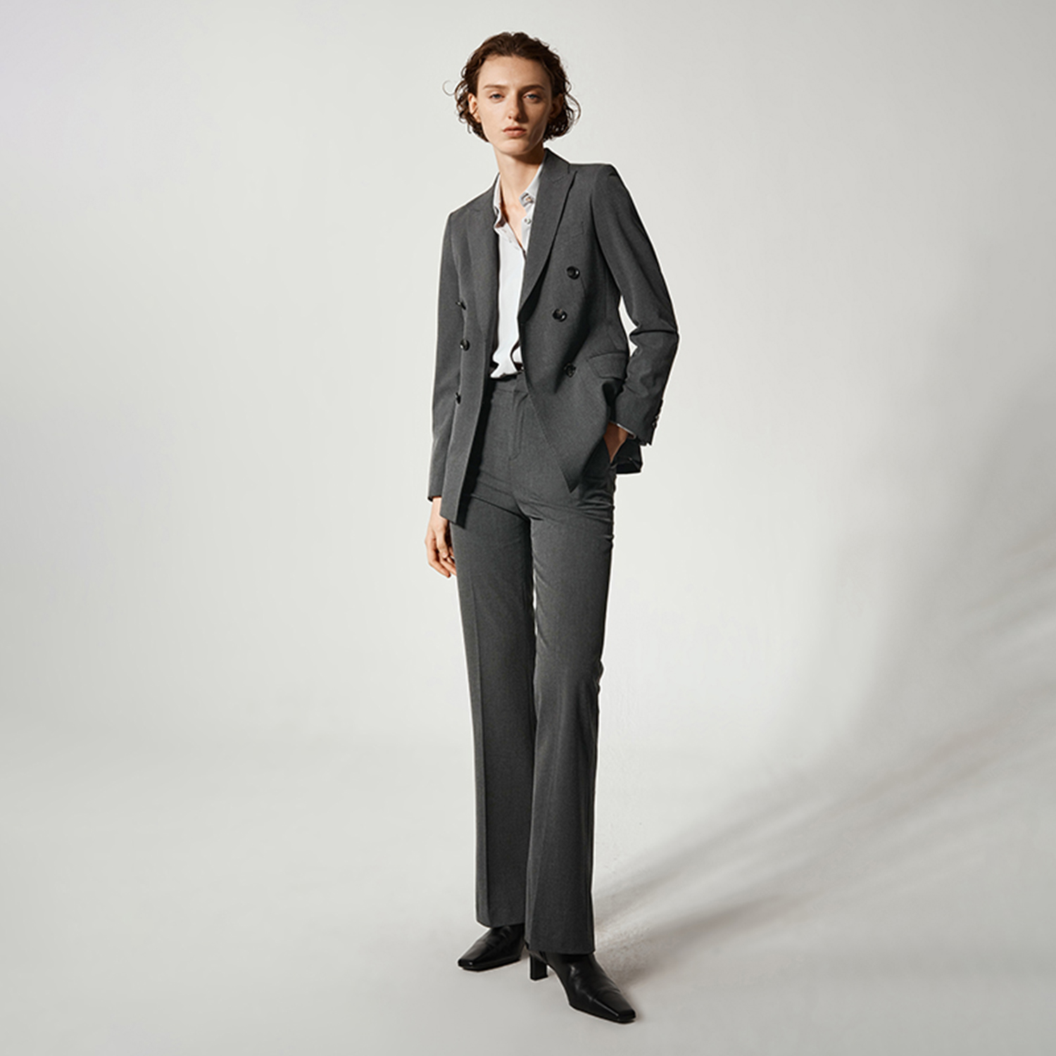 Allingentle Women Pantsuit 2 P – Double Breasted Blazer recenzja i cena
