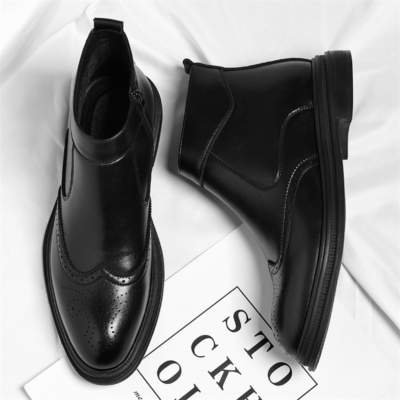 Autumn  Winter Thick Soled Men – Men'S Formal Wear In Winter recenzja i cena