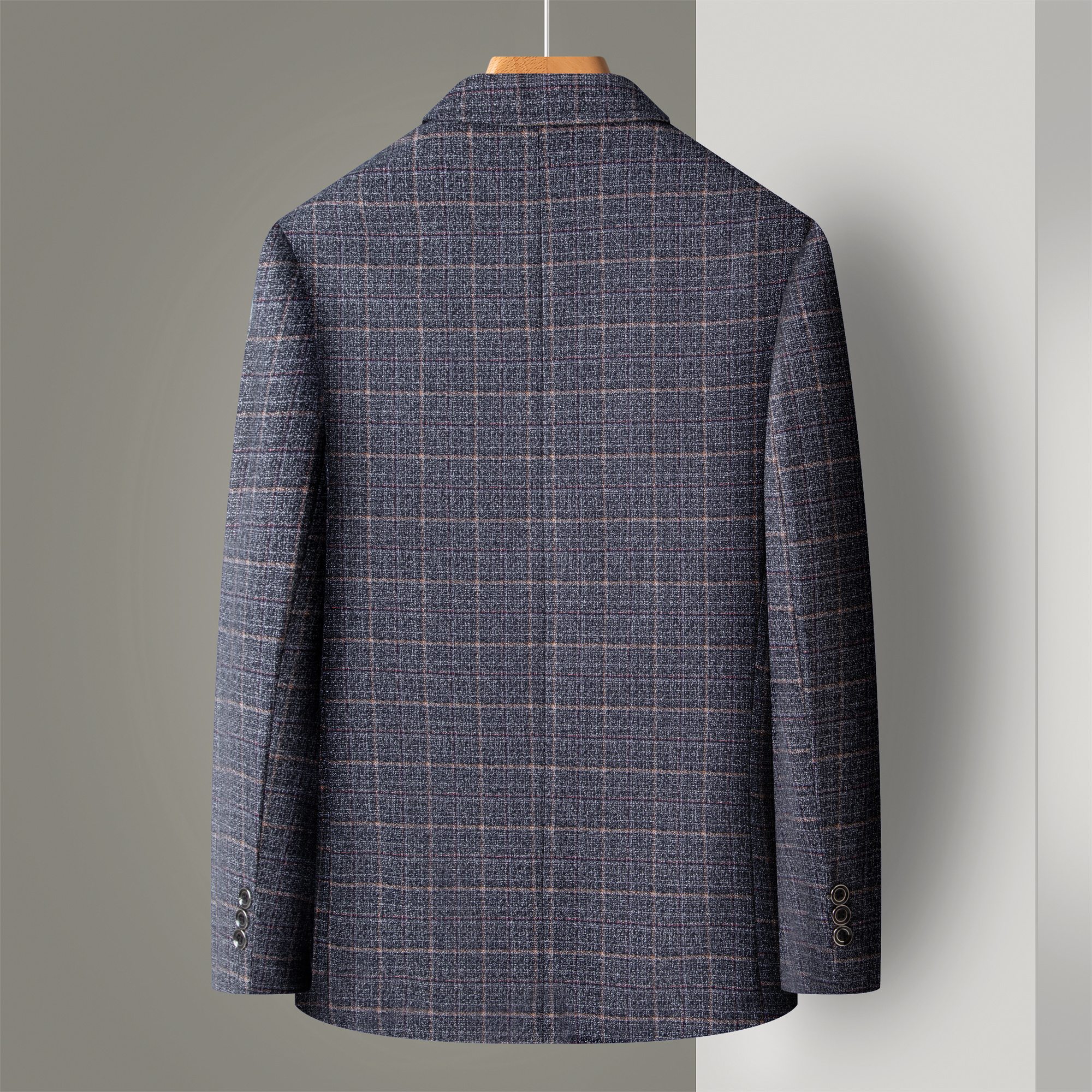Striped Suit Men's Plaid Suit  – Large Men Formal Wear recenzja i cena