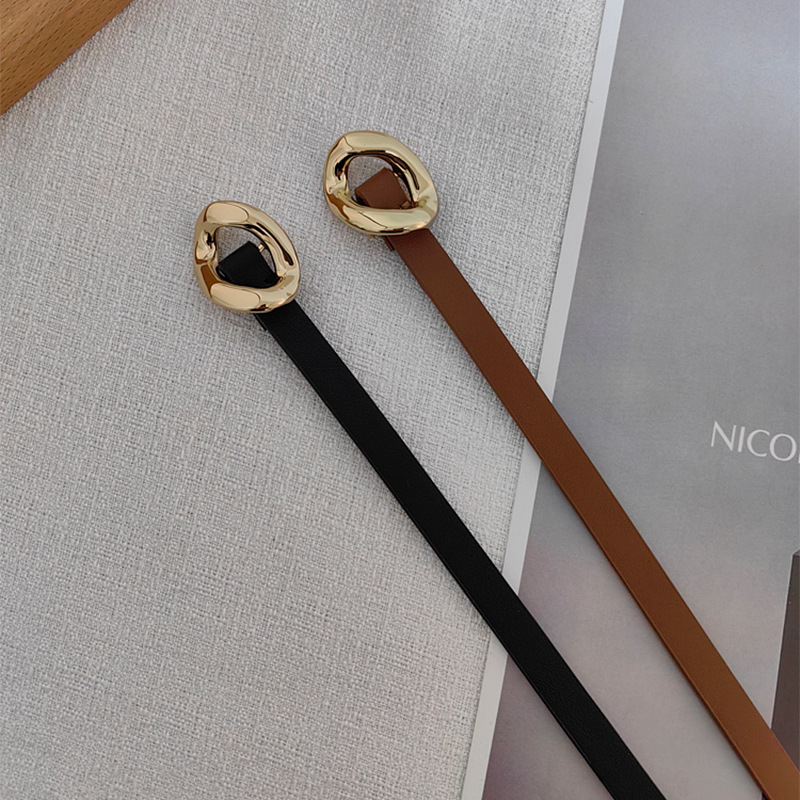 Thin Knotted Waist Chain Belt  – Formal Belt Leather Thin recenzja i cena