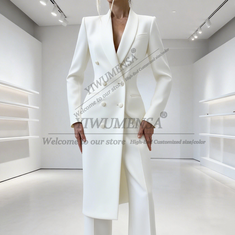 Elegant Solid Women's Suits 2  – Double Breasted Blazer recenzja i cena