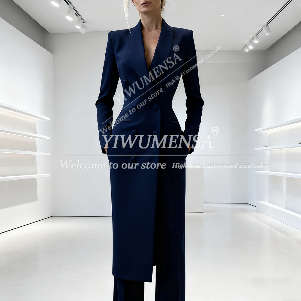 Elegant Solid Women's Suits 2  – Double Breasted Blazer recenzja i cena