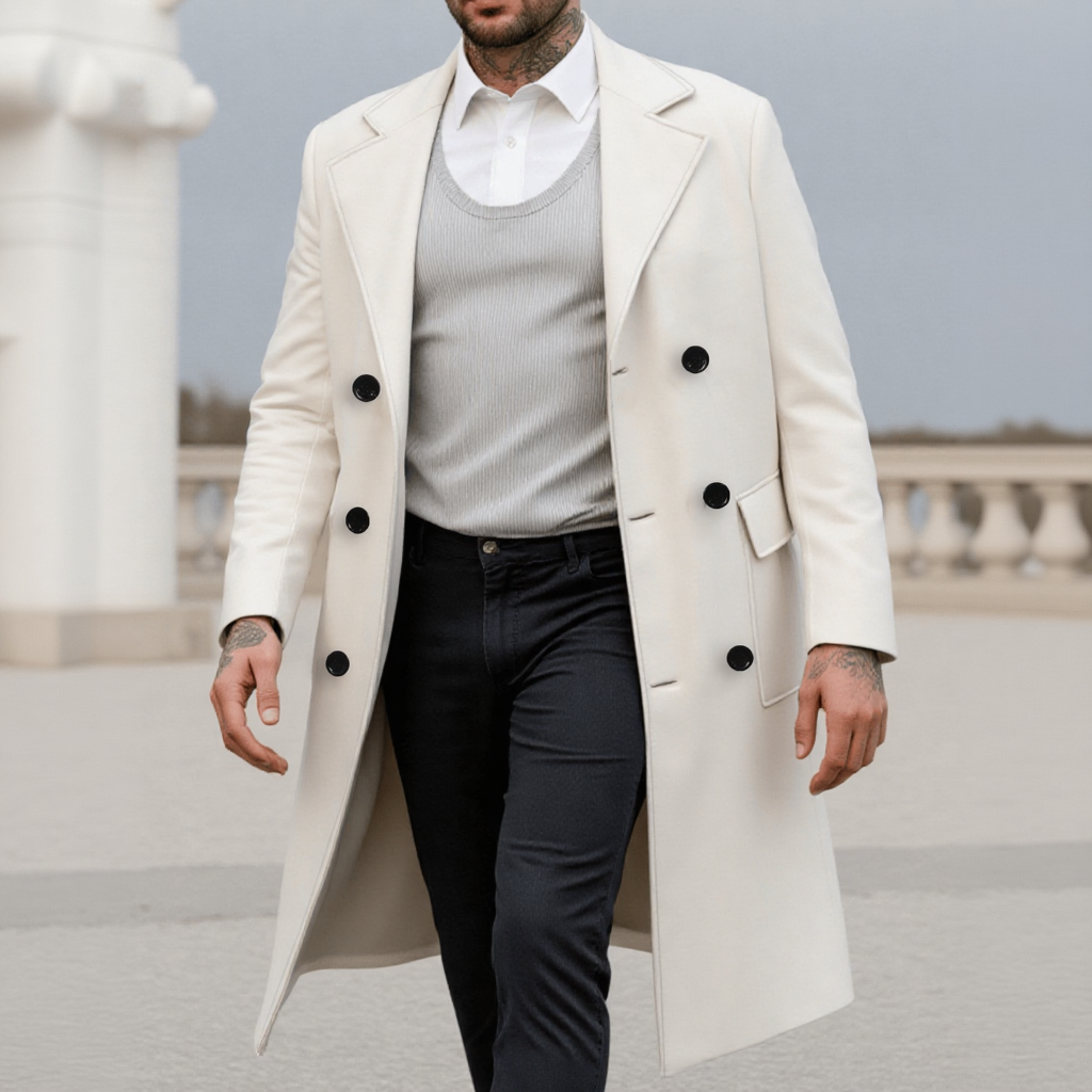Men's Classic Double-Breasted  – Men'S Formal Wear In Winter recenzja i cena