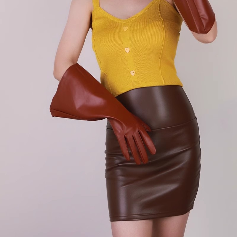Women's Fashion PU Leather  Wi – Formal Glove Leather recenzja i cena