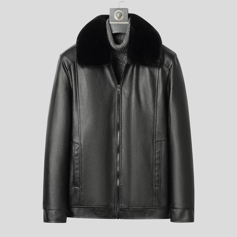 Winter Leather Coat for Men Wa – Men'S Formal Wear In Winter recenzja i cena