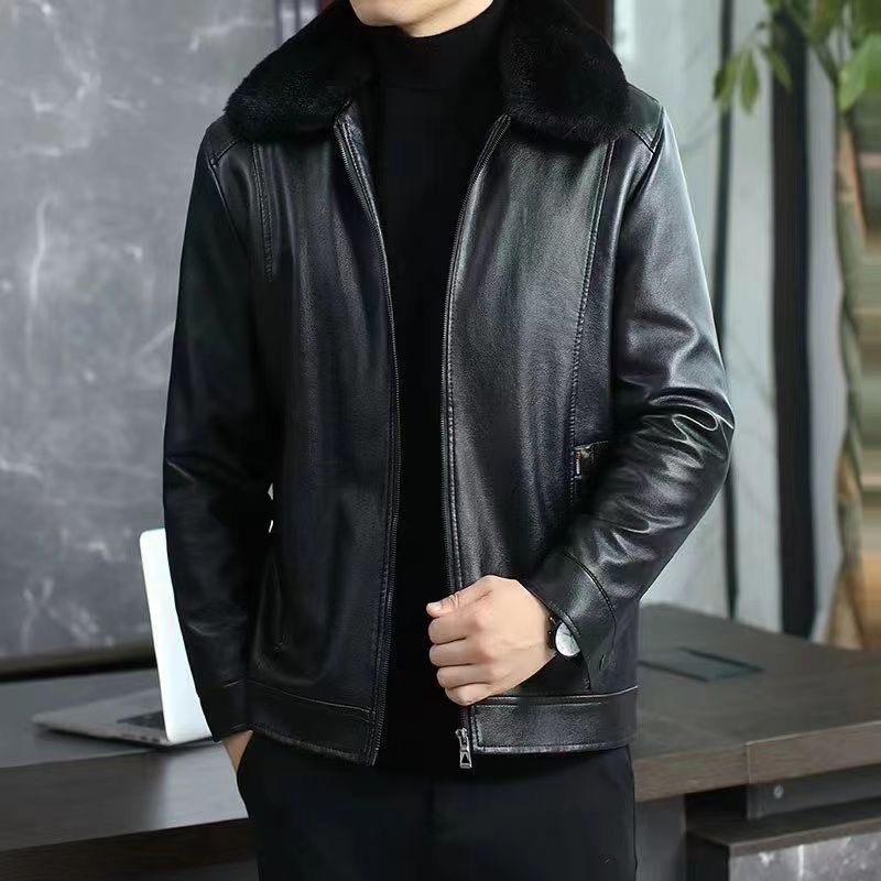 Winter Leather Coat for Men Wa – Men'S Formal Wear In Winter recenzja i cena