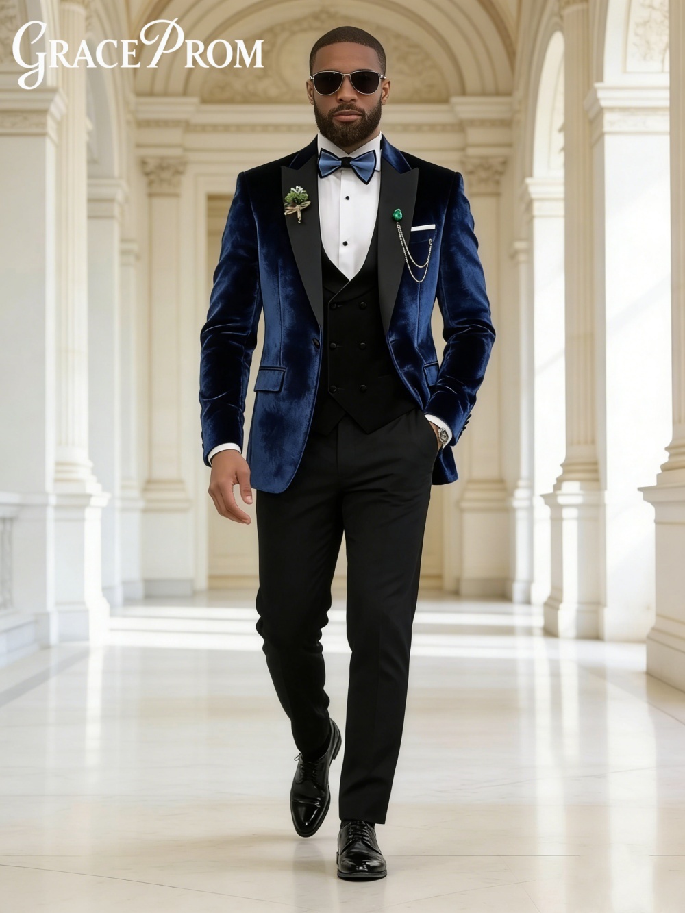 Luxurious Velvet Autumn Winter – Men'S Formal Wear In Winter recenzja i cena