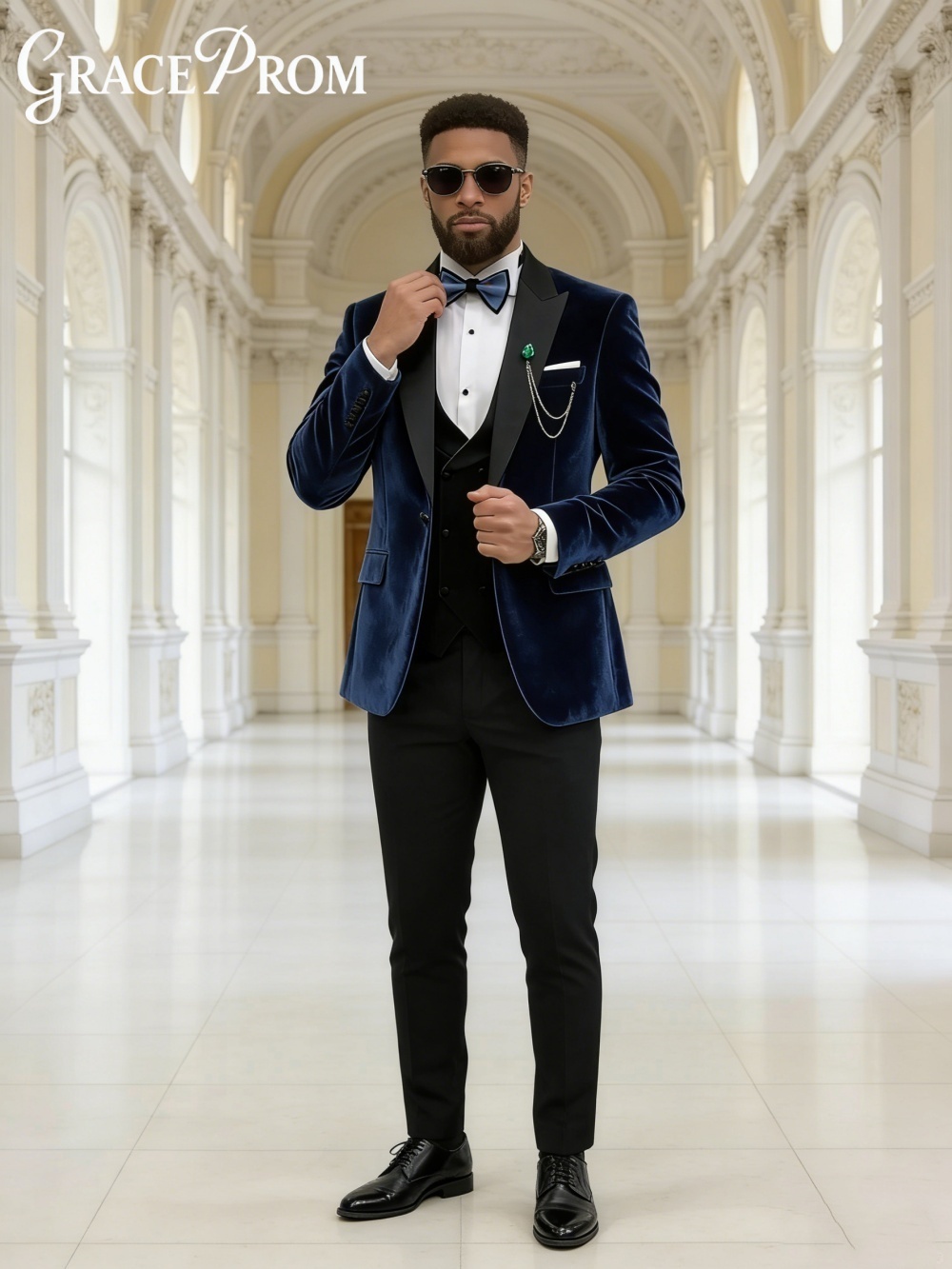 Luxurious Velvet Autumn Winter – Men'S Formal Wear In Winter recenzja i cena