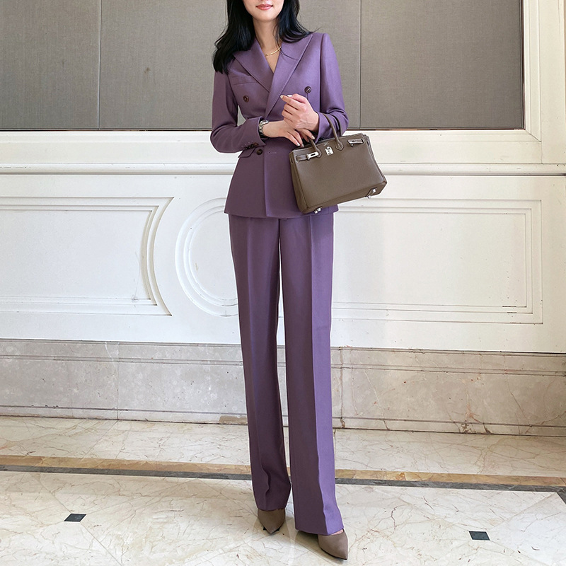 Allingentle Purple Women's Sui – Double Breasted Blazer recenzja i cena