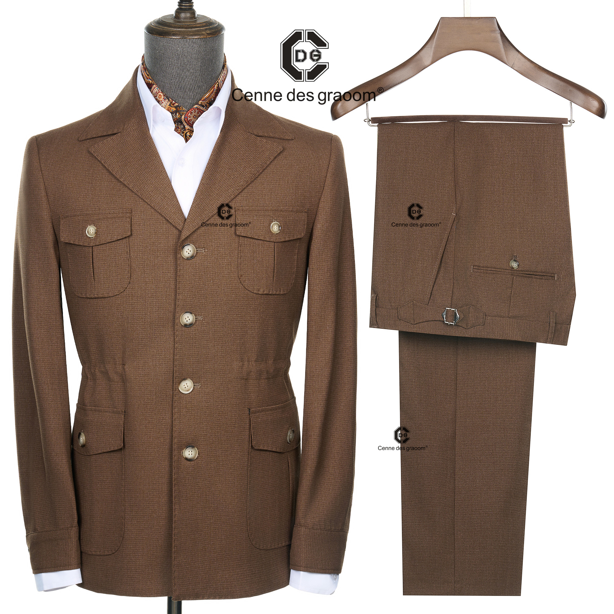Cenne Des Graoom 2025 New Fash – Men Formal Wear Brown recenzja i cena