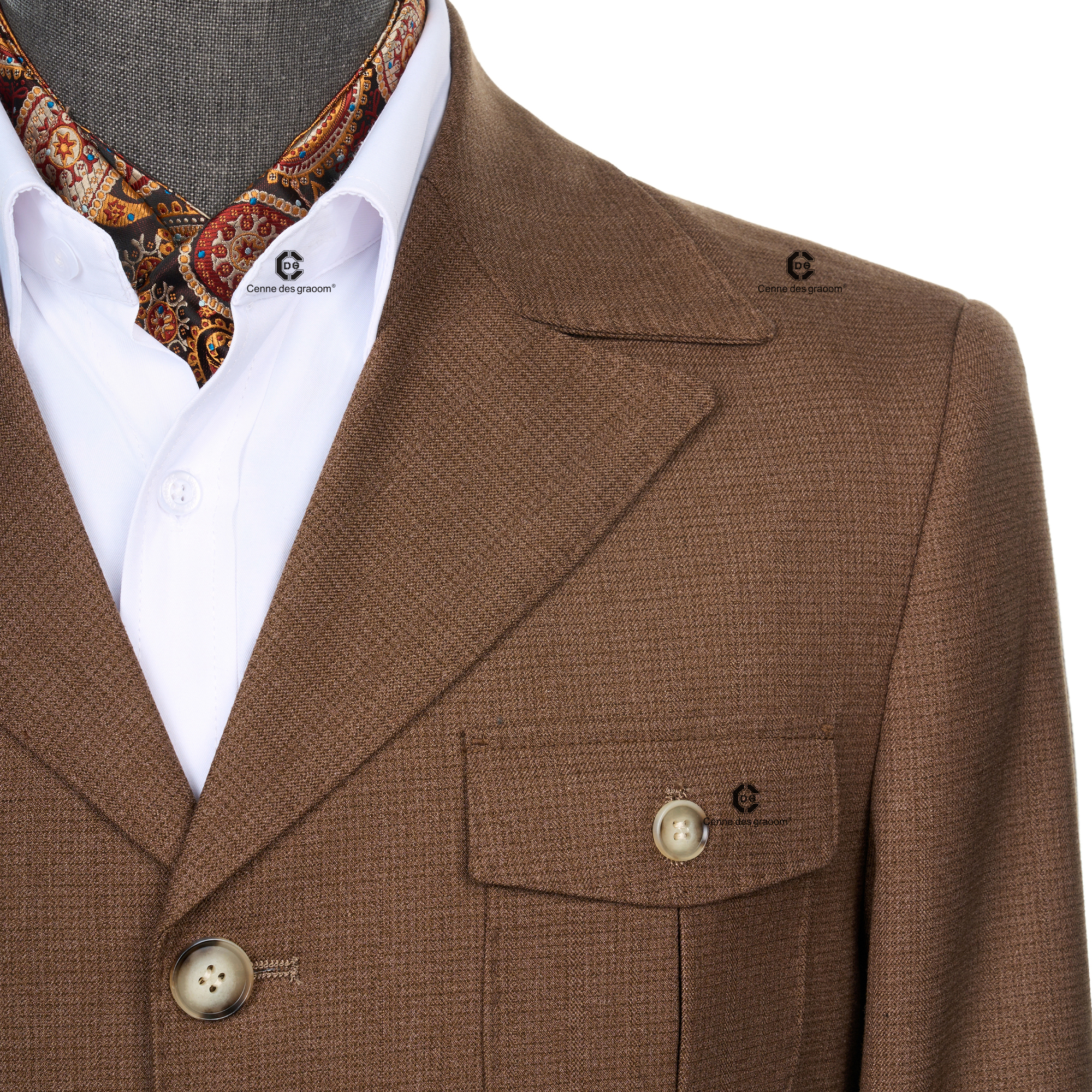 Cenne Des Graoom 2025 New Fash – Men Formal Wear Brown recenzja i cena