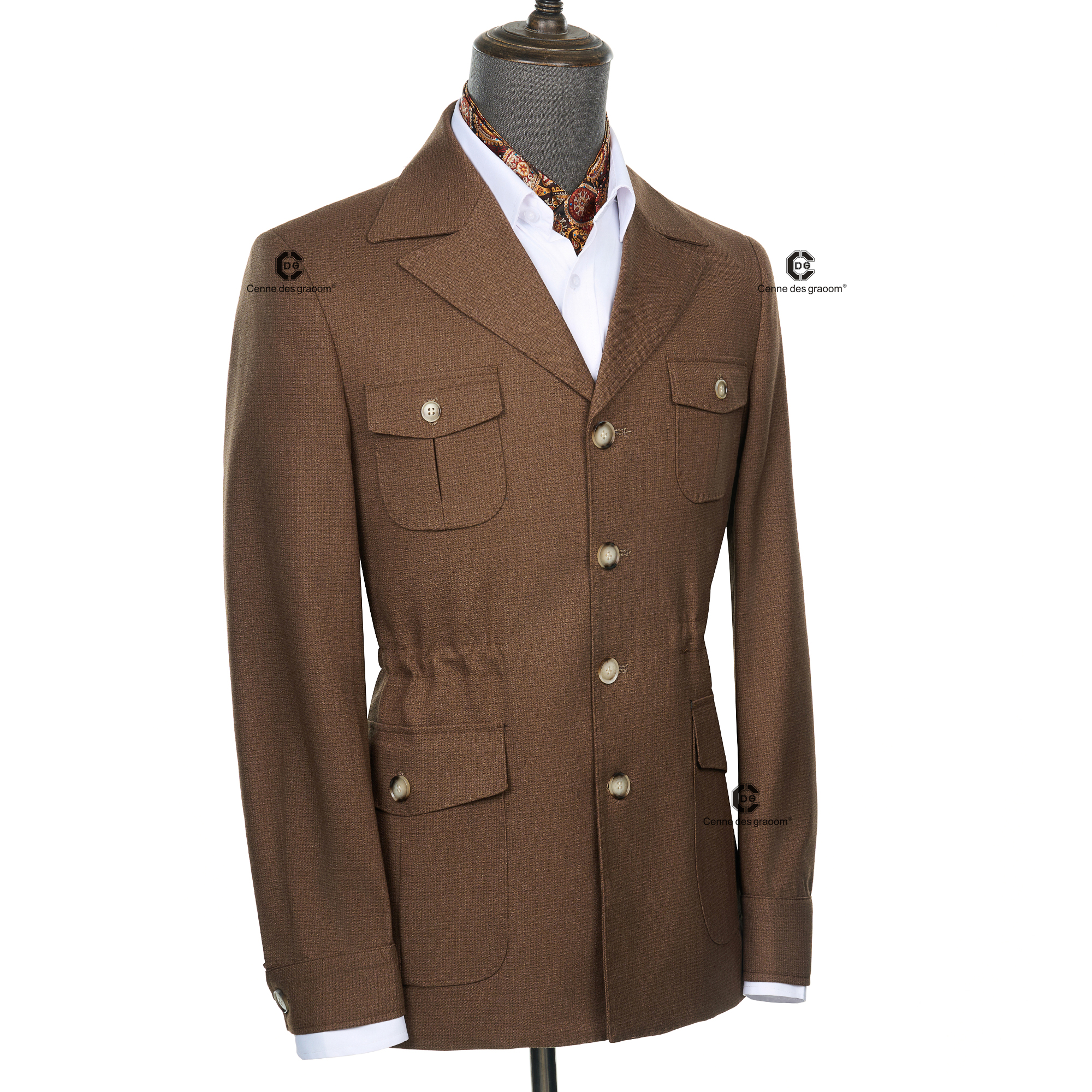 Cenne Des Graoom 2025 New Fash – Men Formal Wear Brown recenzja i cena