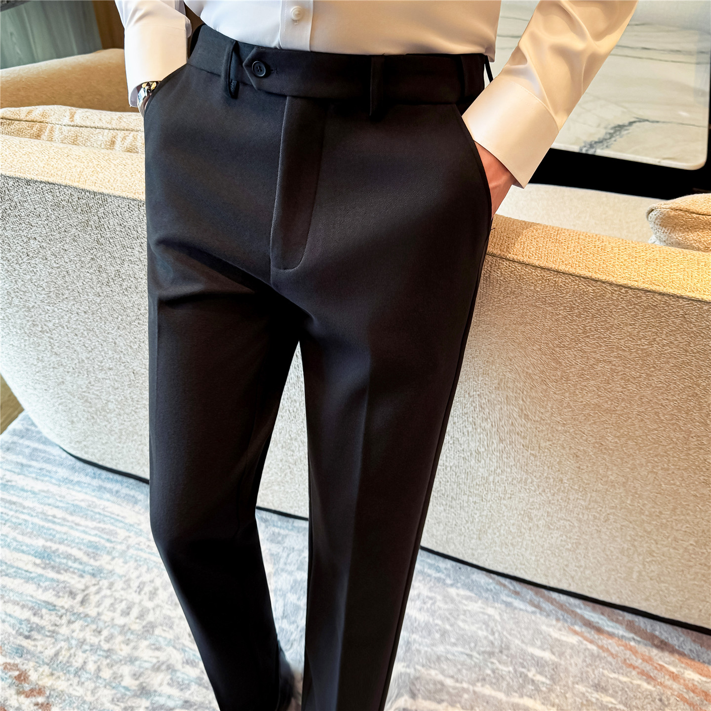 Men's Wool Blend Straight Dres – Men'S Formal Wear In Winter recenzja i cena