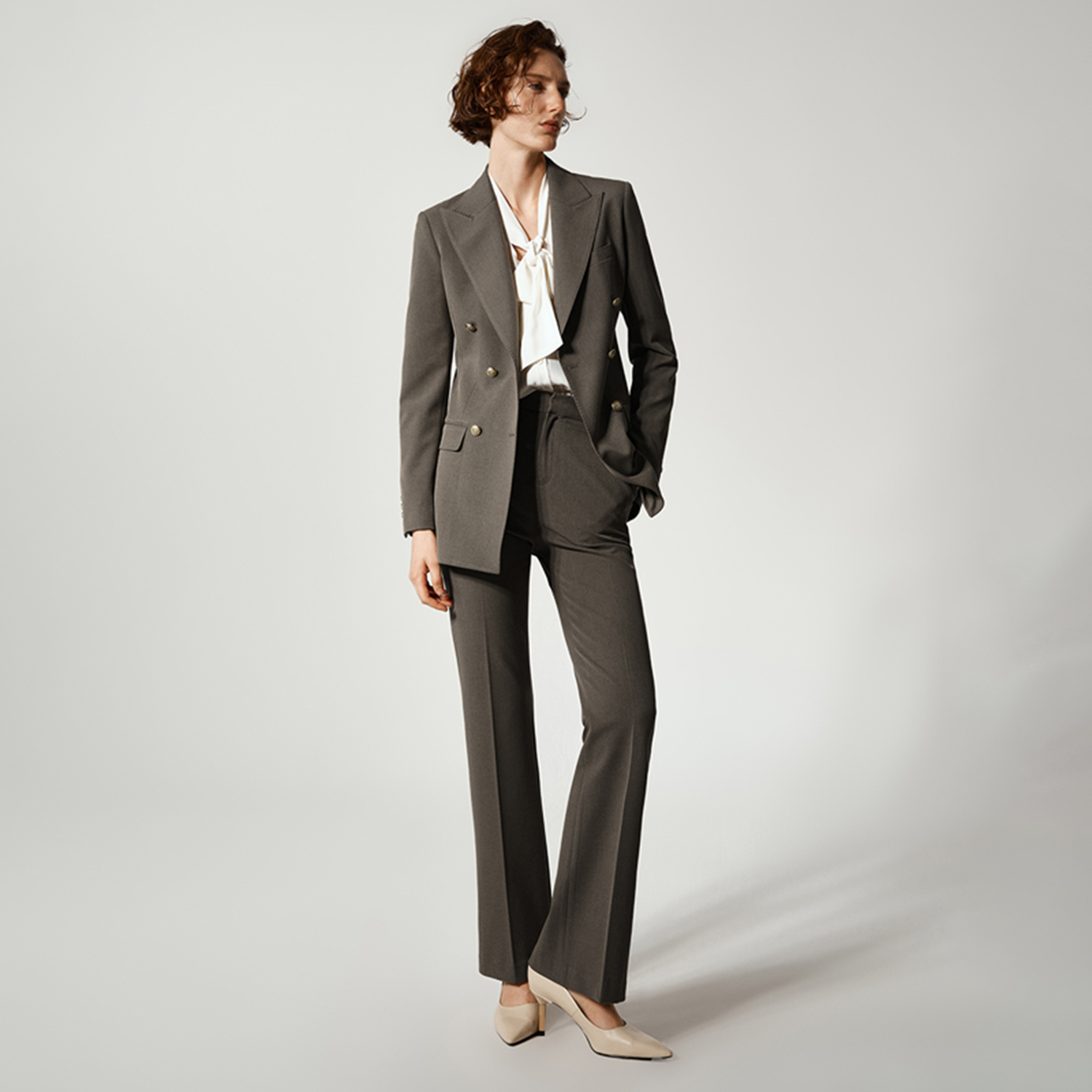Allingentle Women Pantsuit 2 P – Double Breasted Blazer recenzja i cena