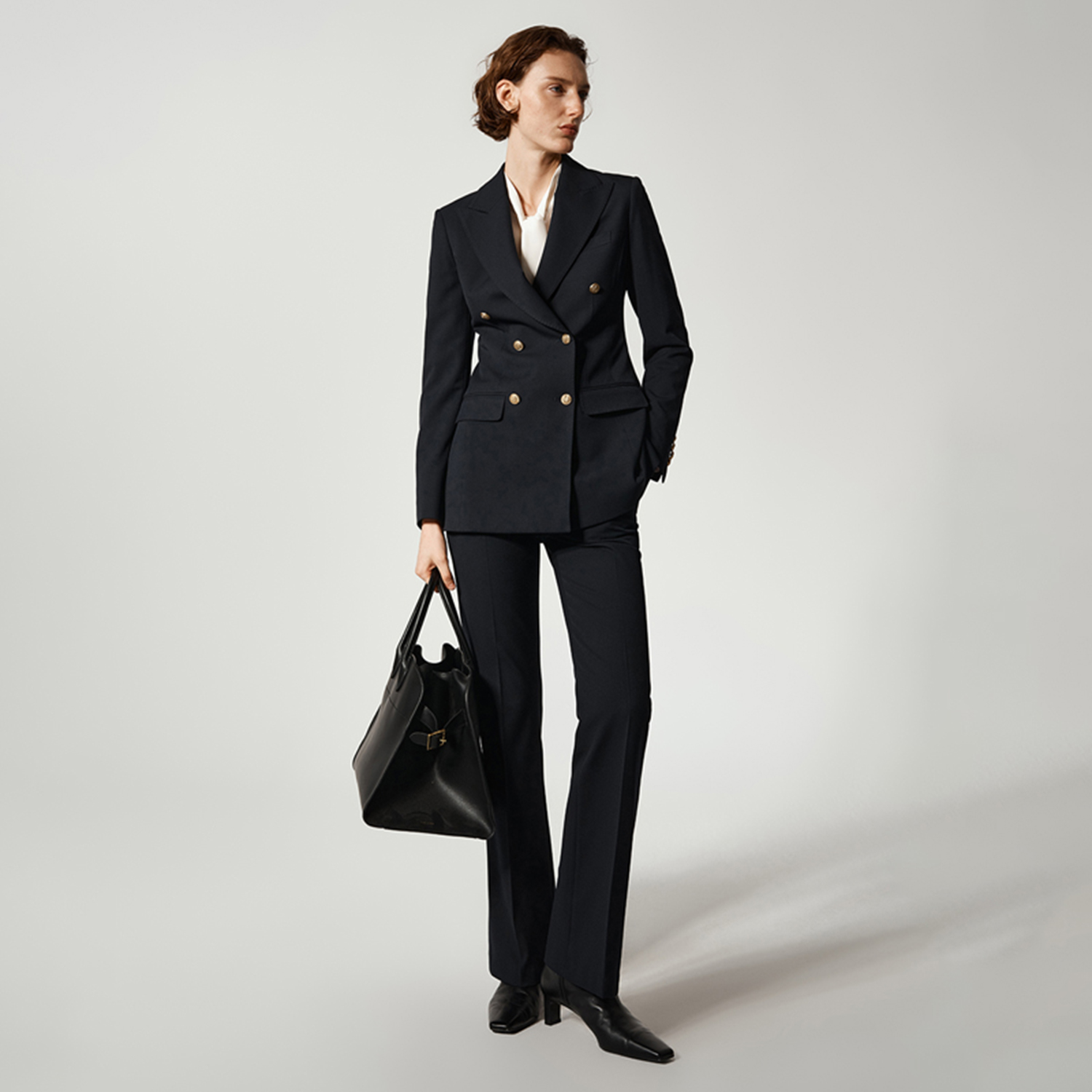 Allingentle Women Pantsuit 2 P – Double Breasted Blazer recenzja i cena