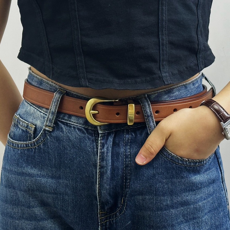 85-120cm Women Pure Real Cowhi – Formal Belt Leather Thin recenzja i cena