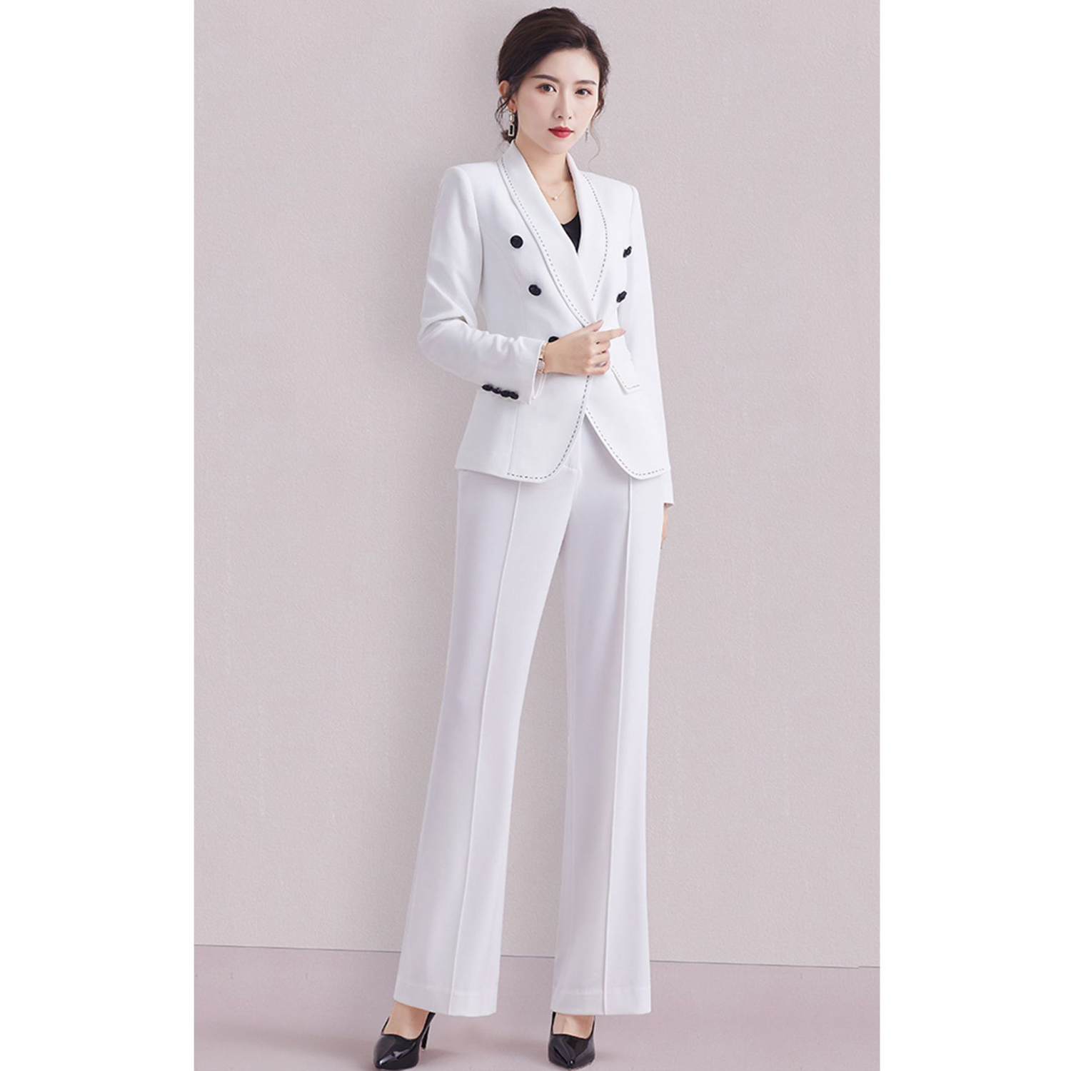 Allingentle Women's Suit Slim  – Double Breasted Blazer recenzja i cena