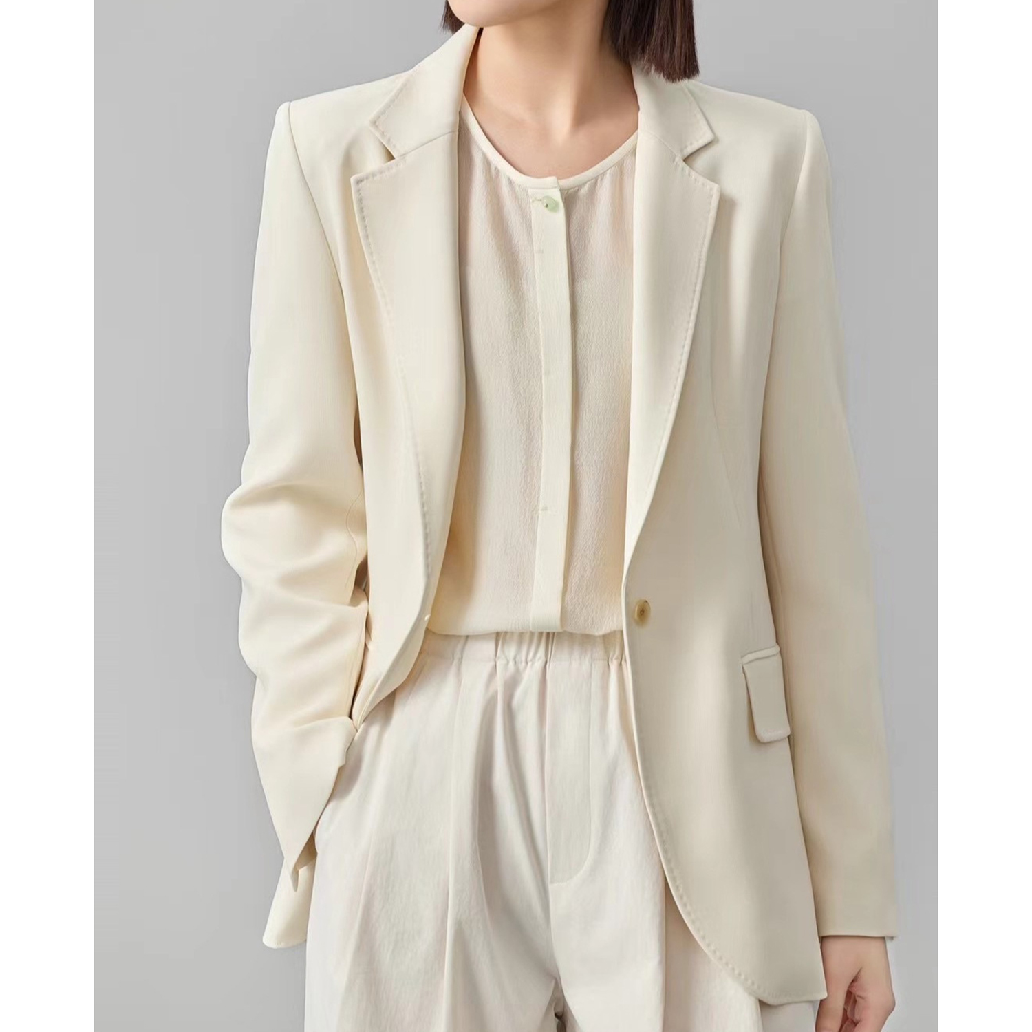 Allingentle Women's Suit Slim  – Double Breasted Blazer recenzja i cena