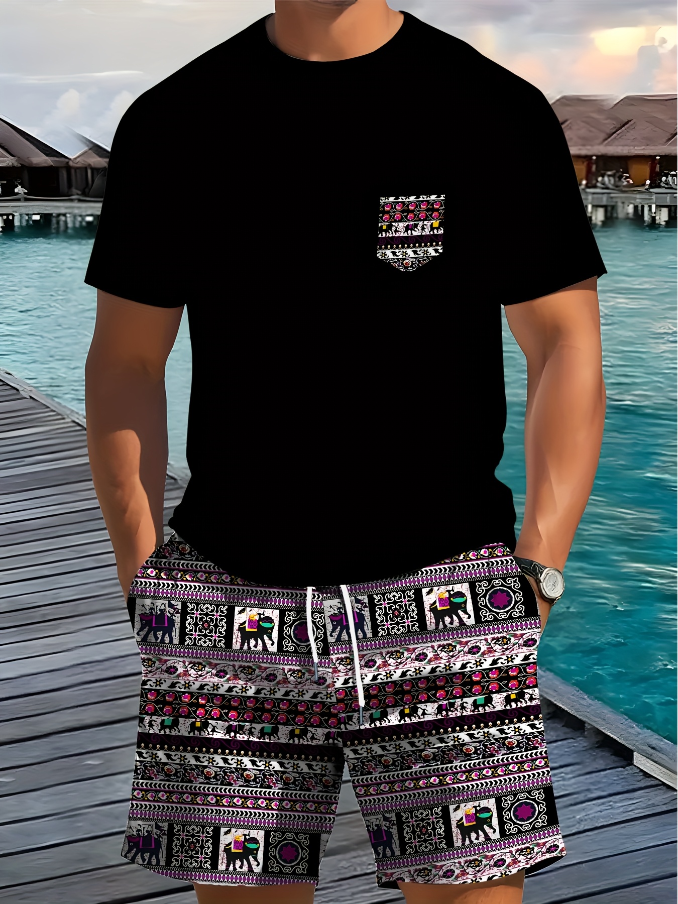2026 Summer New Men's Short-Sl – Men'S Ethnic & Formal Designer Wear Studio S recenzja i cena