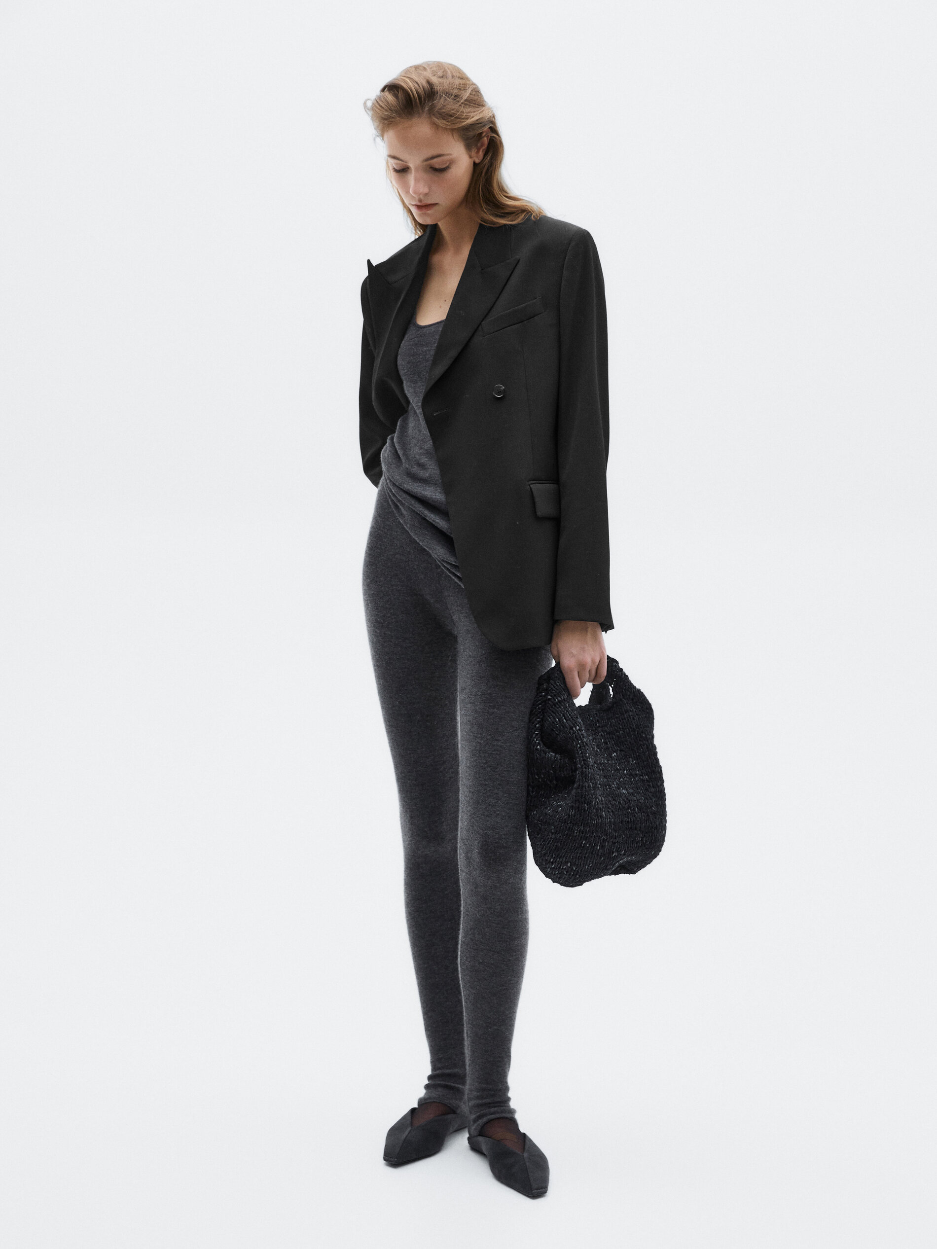 Allingentle Black Woolen Women – Double Breasted Blazer recenzja i cena