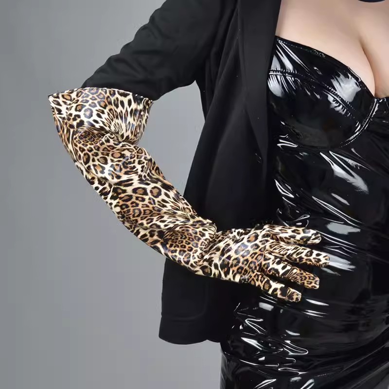 Women's Runway Fashion Leopard – Formal Glove Leather recenzja i cena