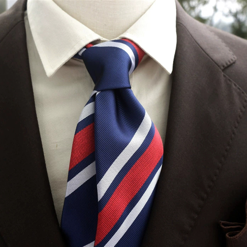 New Trendy Navy Brown Neckties – Men Formal Wear Brown recenzja i cena