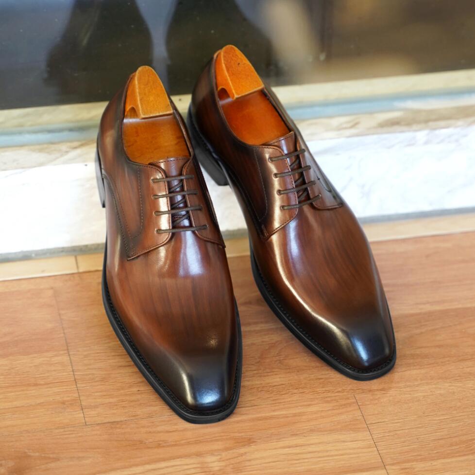 2026 Designer Leather Mens Who – Men Formal Wear Brown recenzja i cena