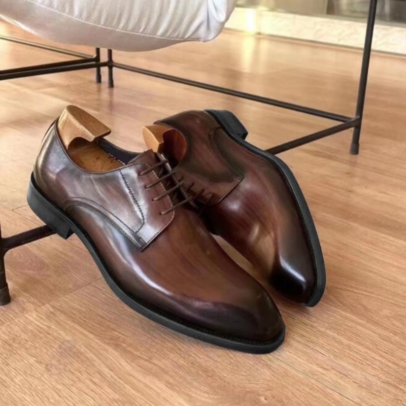 2026 Designer Leather Mens Who – Men Formal Wear Brown recenzja i cena