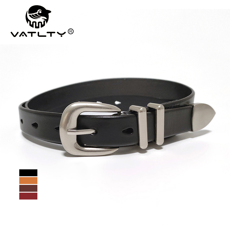 VATLTY 2.3cm Leather Belt for  – Formal Belt Leather Thin recenzja i cena