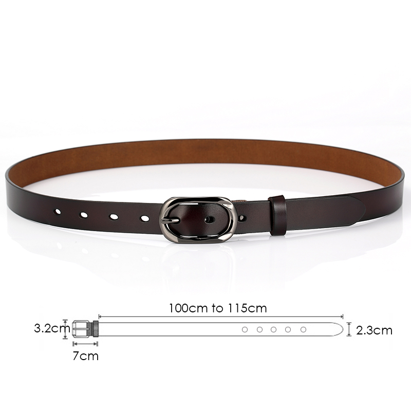 VATLTY 95cm-115cm Leather Belt – Formal Belt Leather Thin recenzja i cena