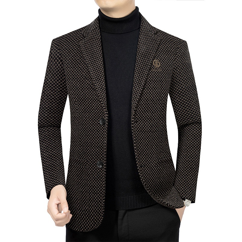 New Winter Men Plaid Business  – Men'S Formal Wear In Winter recenzja i cena