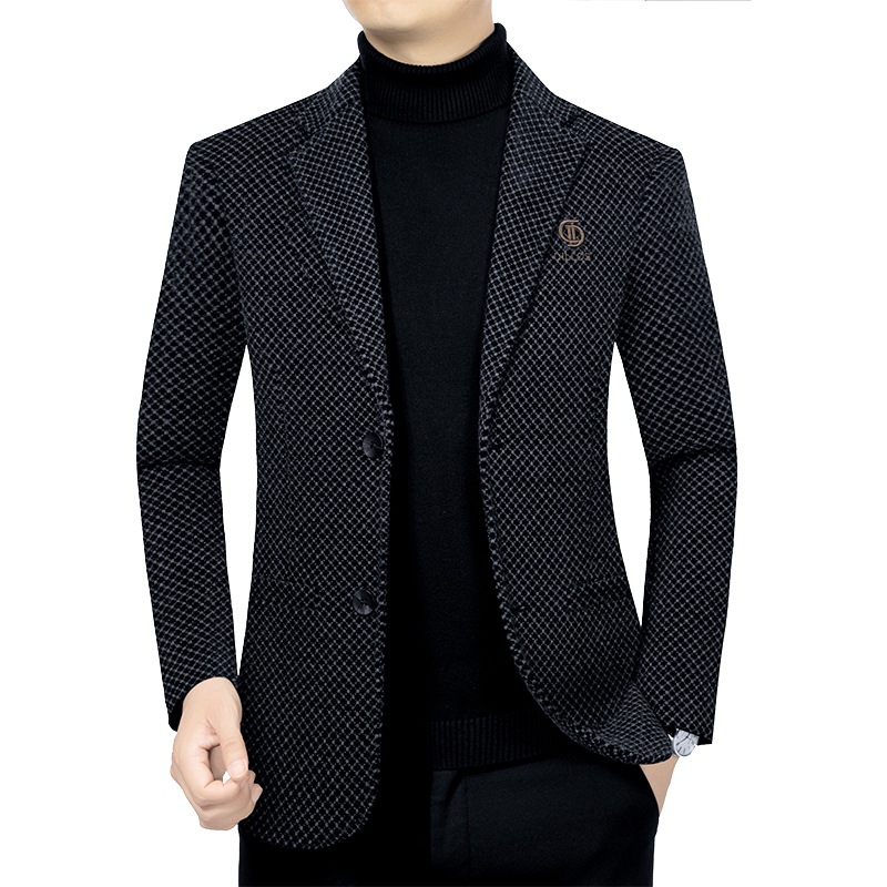 New Winter Men Plaid Business  – Men'S Formal Wear In Winter recenzja i cena