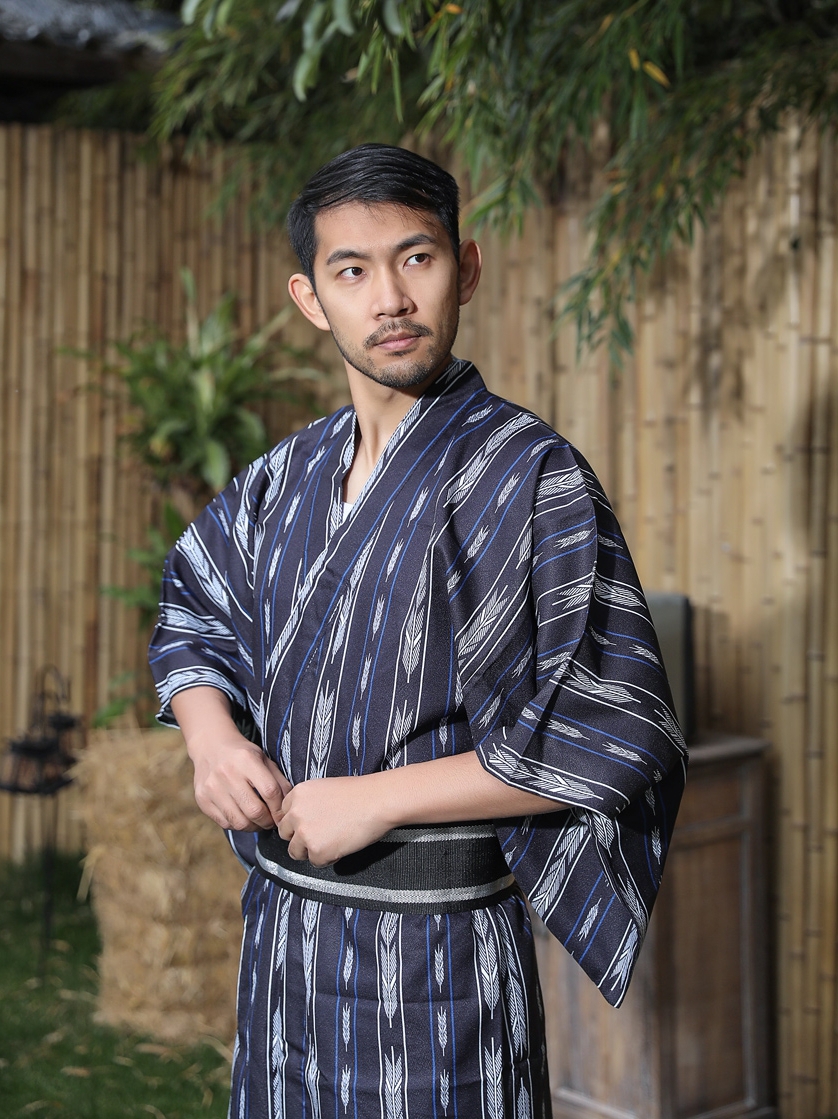 Japanese Kimono With Belt Men' – Traditional Japanese Men'S Formal Wear recenzja i cena
