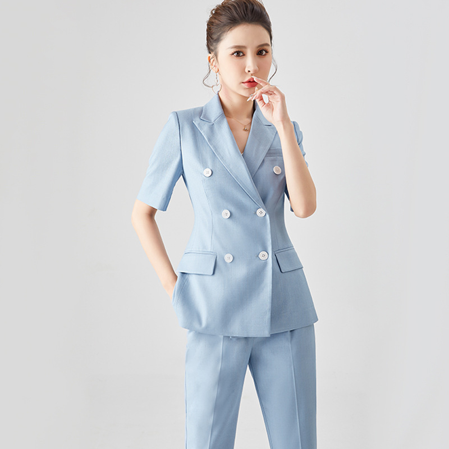 Allingentle Women's Suit Slim  – Double Breasted Blazer recenzja i cena