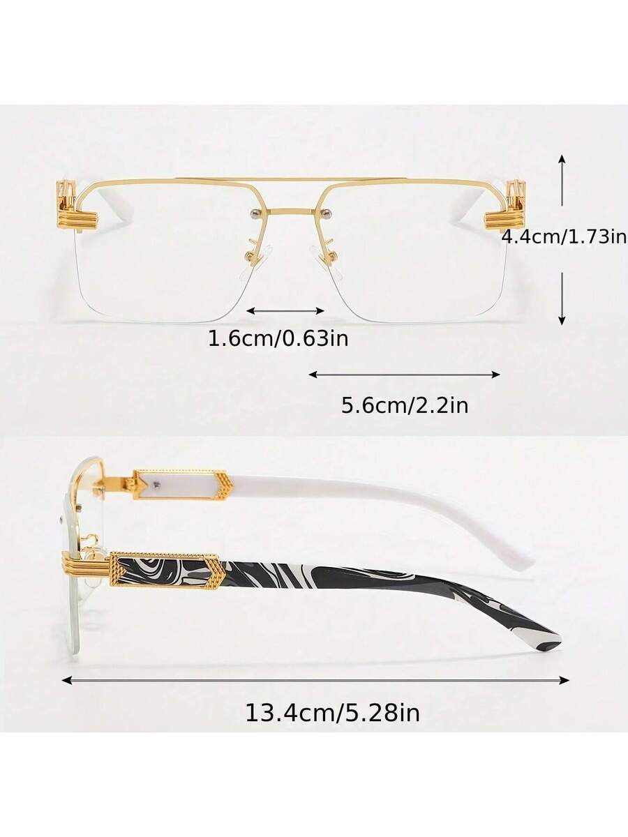 Mens Half-Frame Eyewear With T – Men'S Formal Wear Accessories recenzja i cena