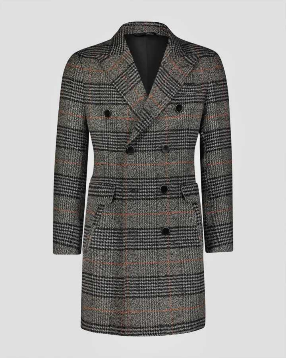 Modern Grid Woolen Blend Men O – Men'S Formal Wear In Winter recenzja i cena