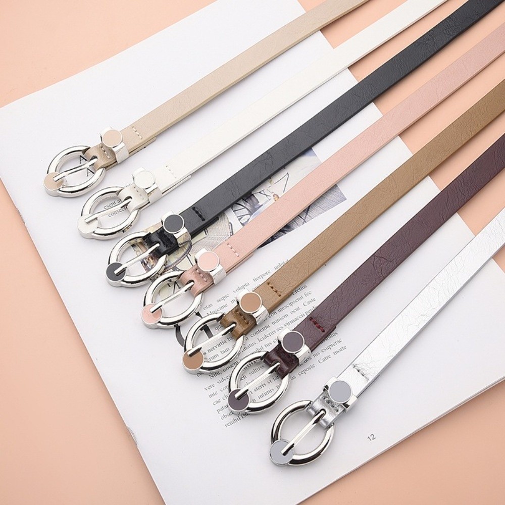 Fashion Alloy Pin Buckle Thin  – Formal Belt Leather Thin recenzja i cena