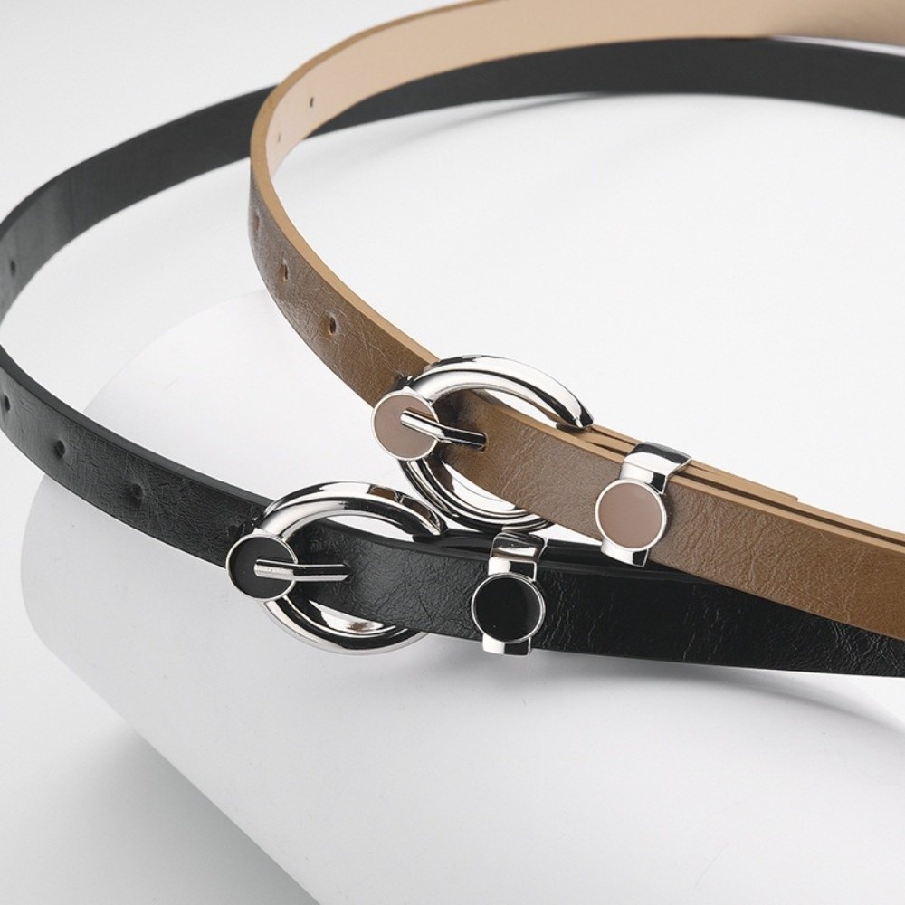 Fashion Alloy Pin Buckle Thin  – Formal Belt Leather Thin recenzja i cena