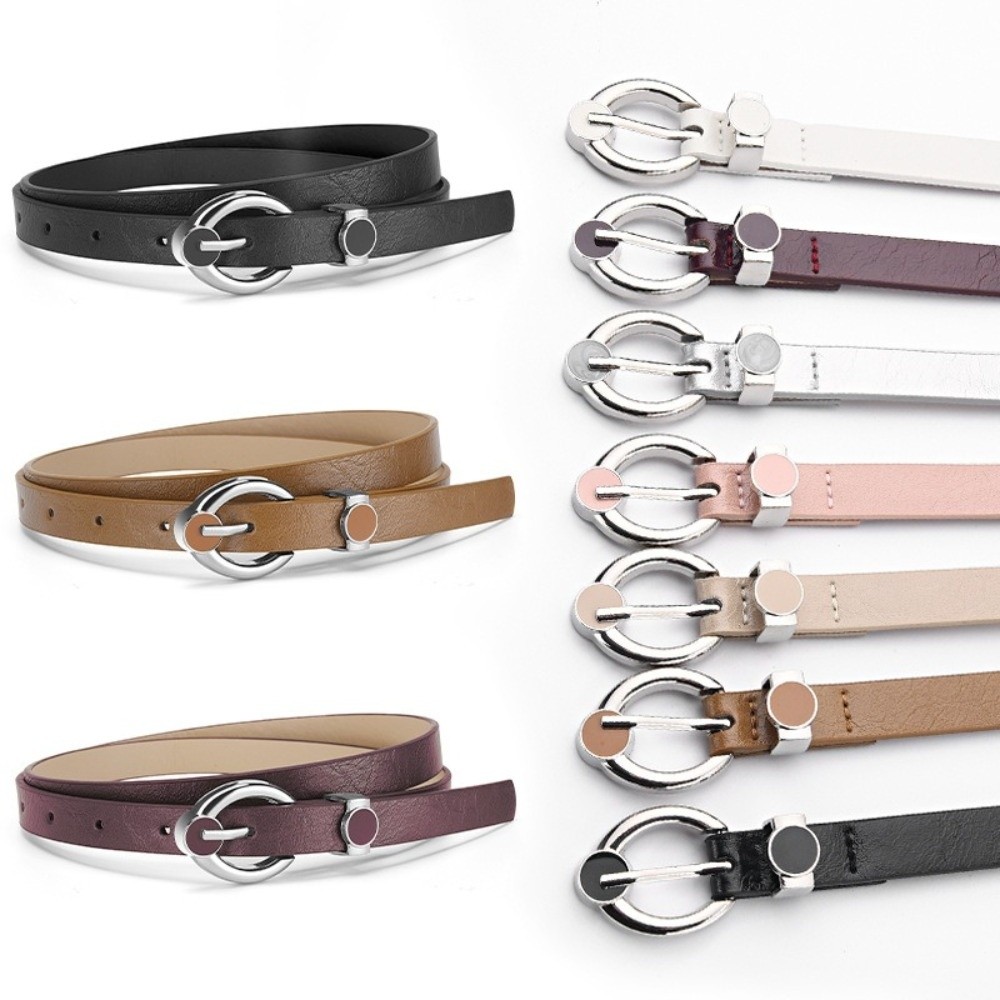 Fashion Alloy Pin Buckle Thin  – Formal Belt Leather Thin recenzja i cena