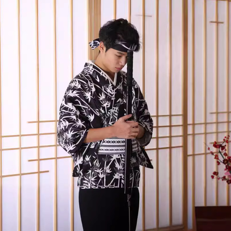 Men's Japanese Bamboo-Pattern  – Traditional Japanese Men'S Formal Wear recenzja i cena
