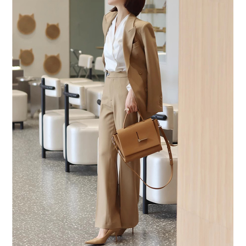 Allingentle Women's Suit 2 Pie – Double Breasted Blazer recenzja i cena