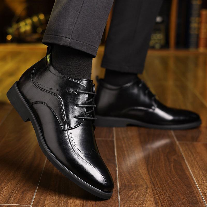 Men's Winter Leather Shoes Vel – Men'S Formal Wear In Winter recenzja i cena