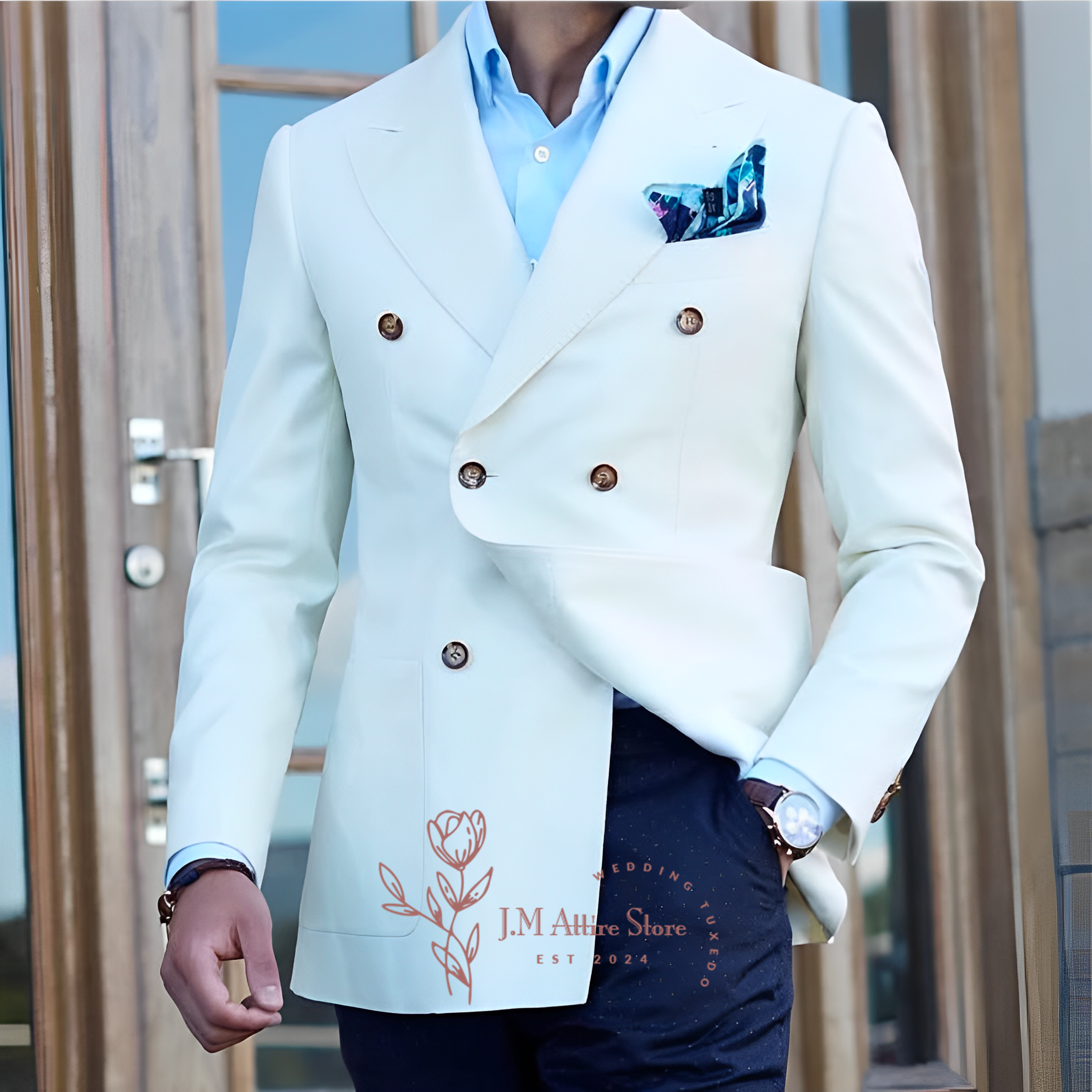 Elegant white men's suit jacke – Men'S Formal Wear In Winter recenzja i cena