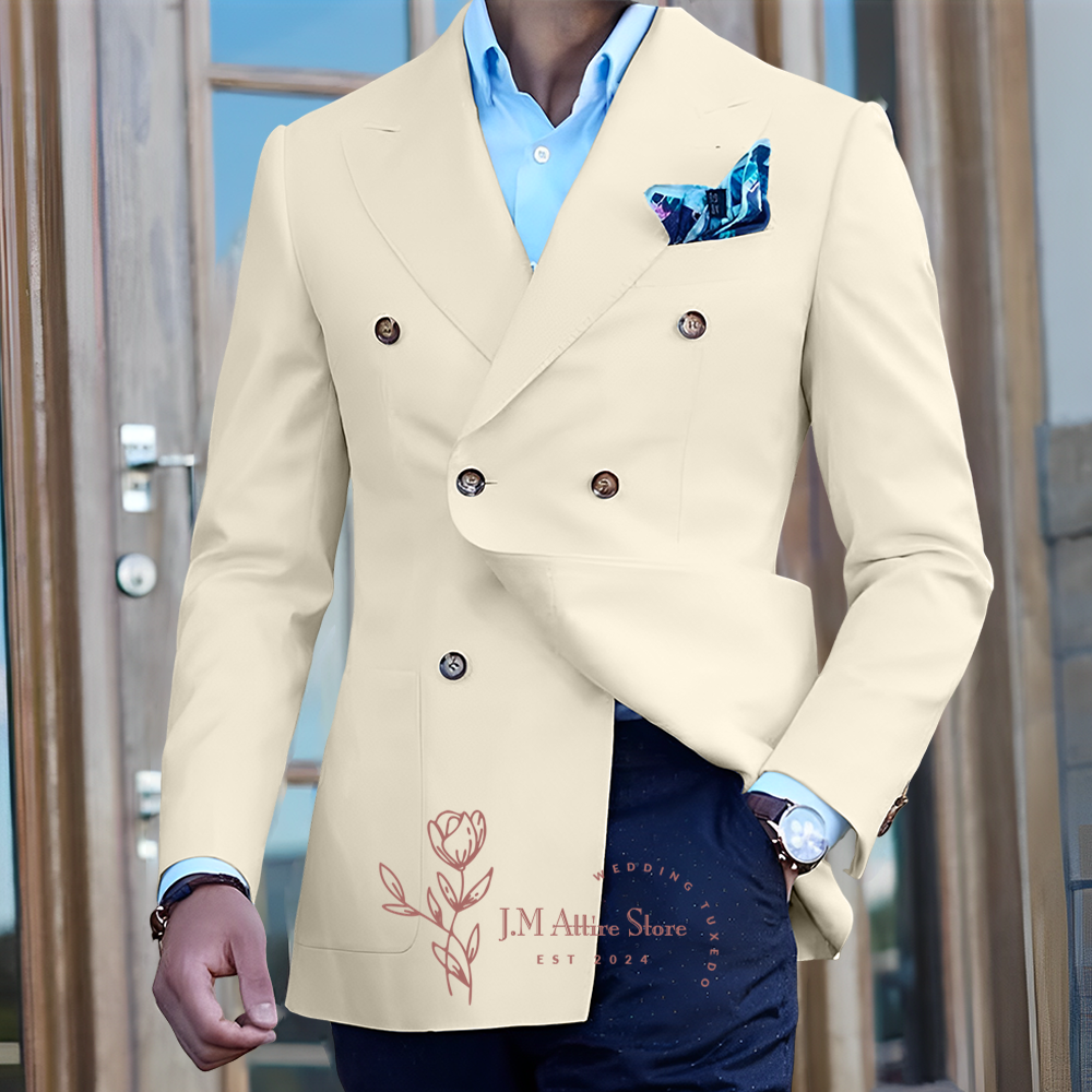 Elegant white men's suit jacke – Men'S Formal Wear In Winter recenzja i cena